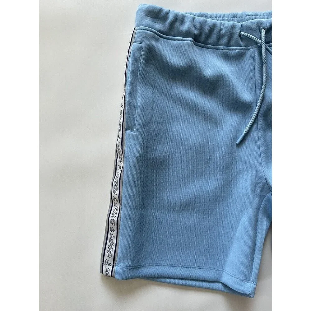 $99 Guess Men's Eco Faint Blue Darrel Active Short Size L